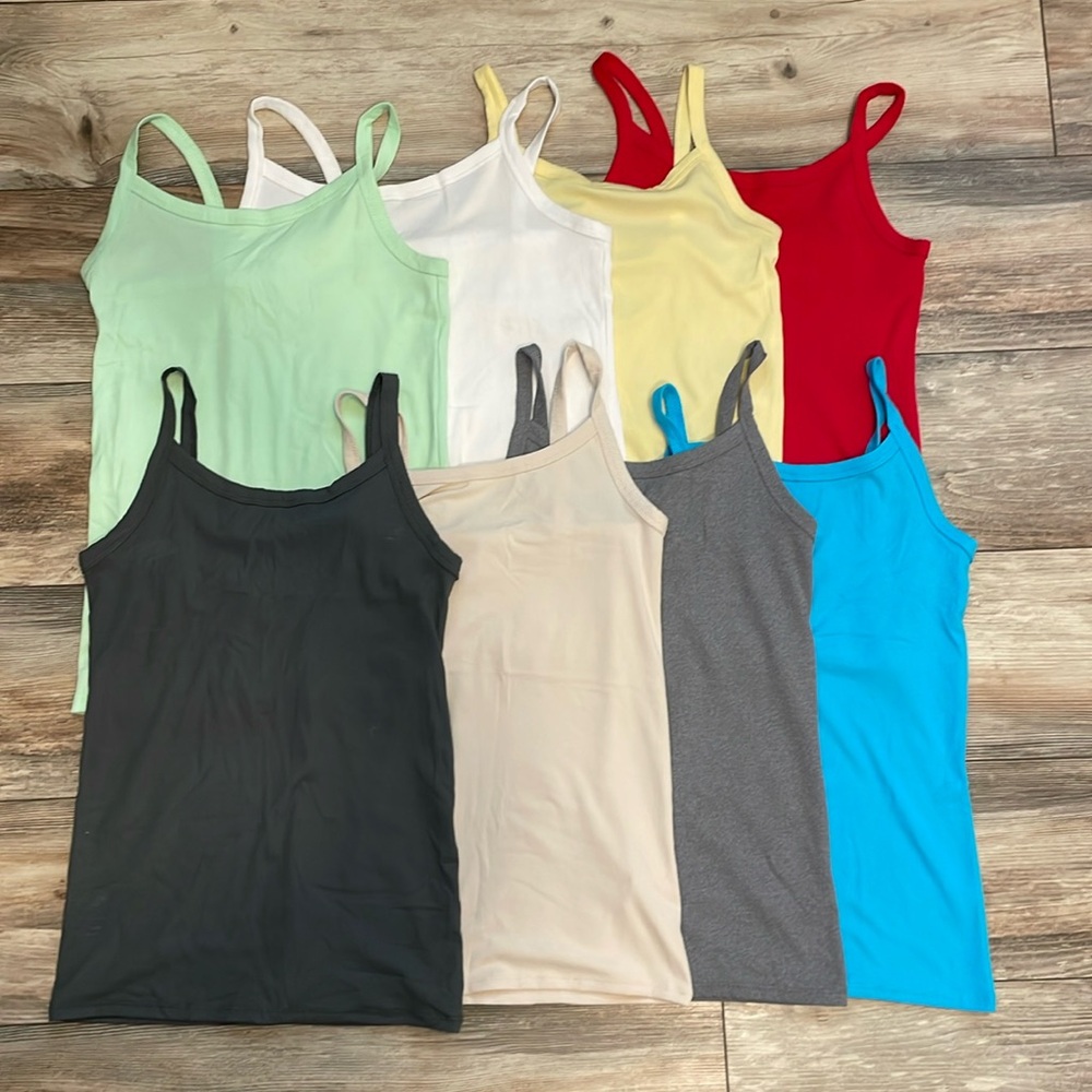 Lot of 8 tank tops